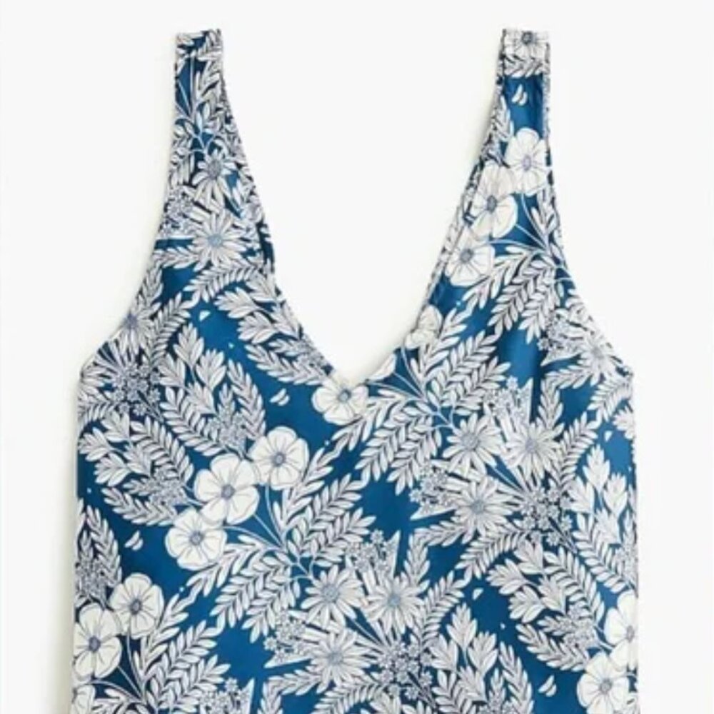 J.Crew X Abigail Borg tank top size 8 New with tags Navy White Silk Shirt‎ Blous